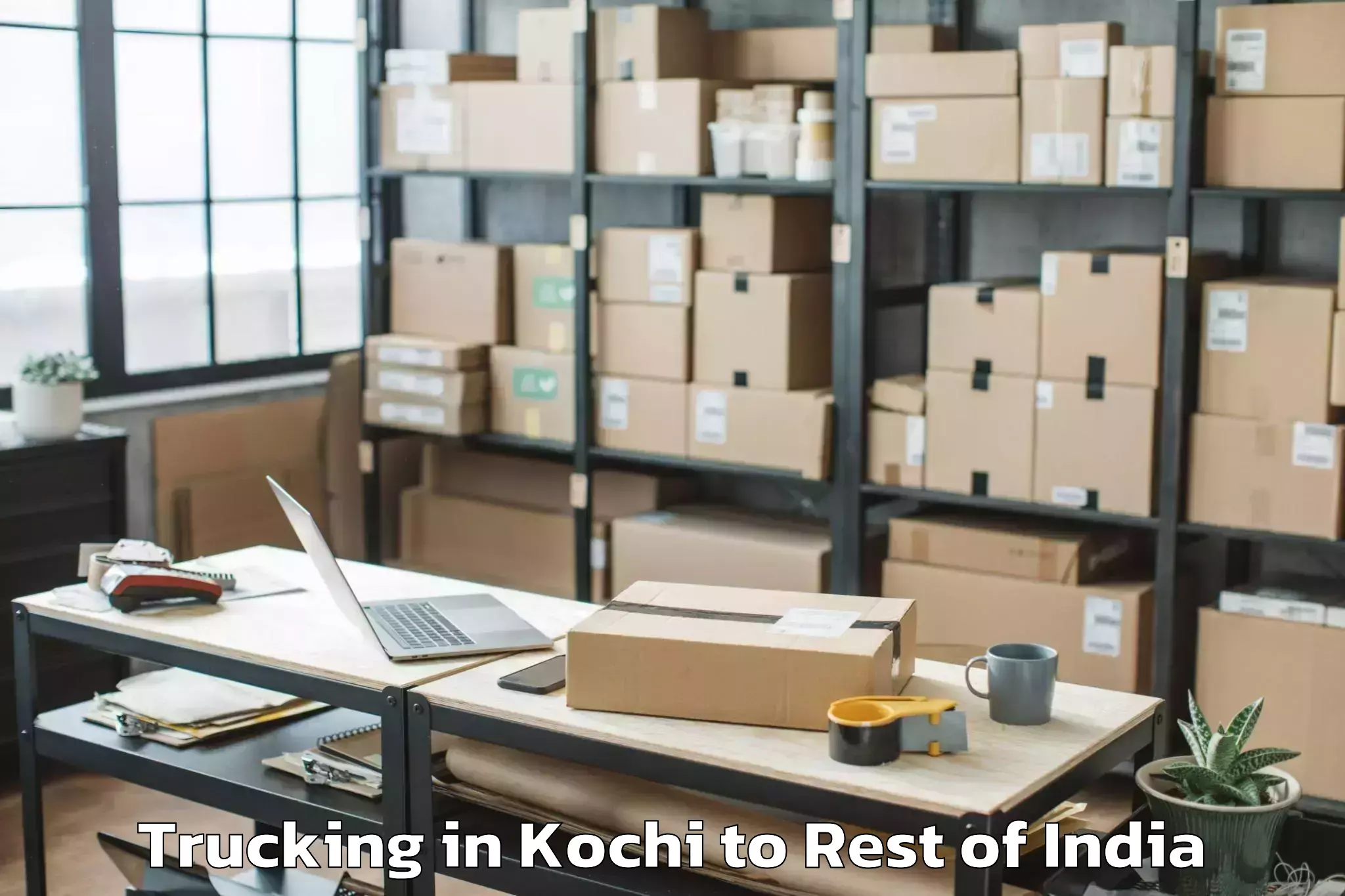 Top Kochi to Mubarakpur Mukhatiya Trucking Available